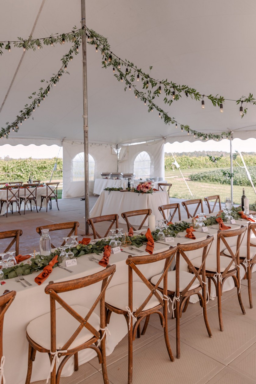domain perrault ottawa reception photo inside tent of chairs and tables