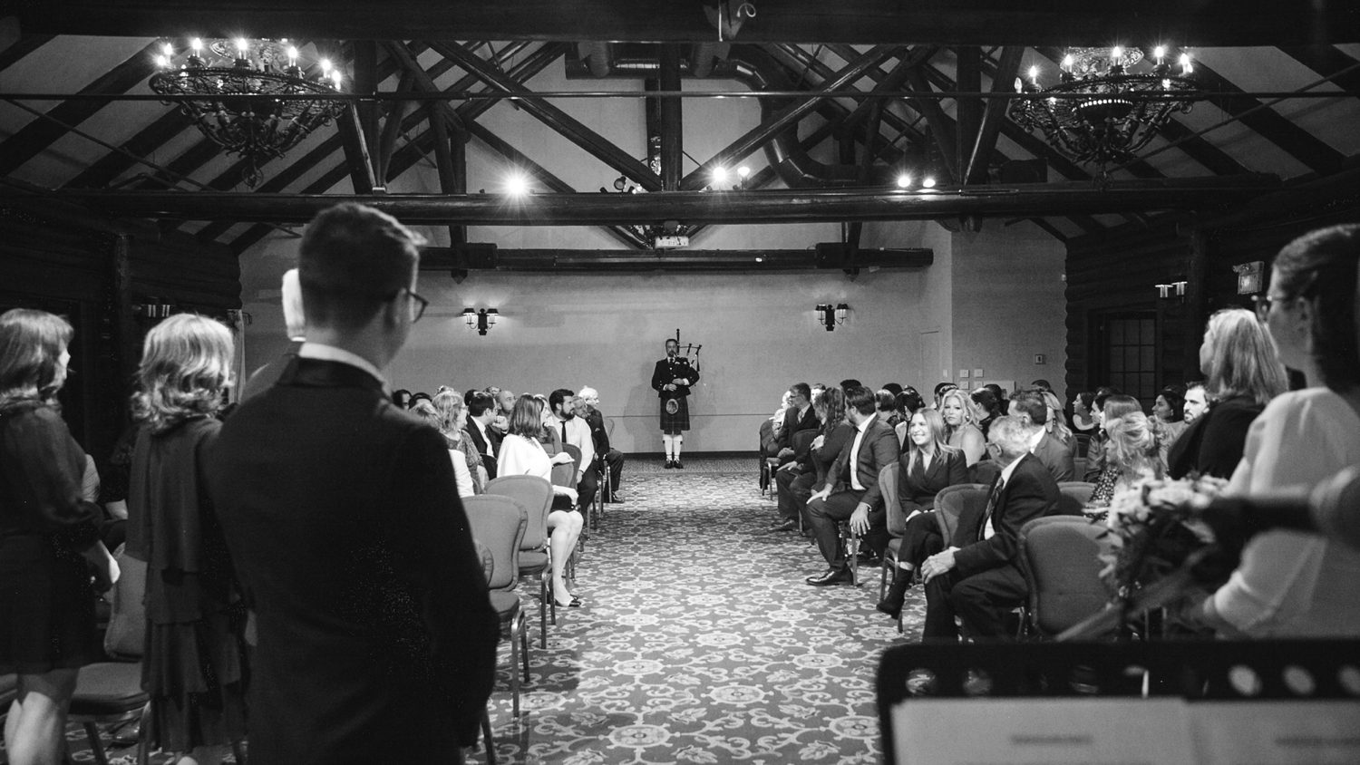 Winter ceremony at Heritage Room of Le CHateau Montebello