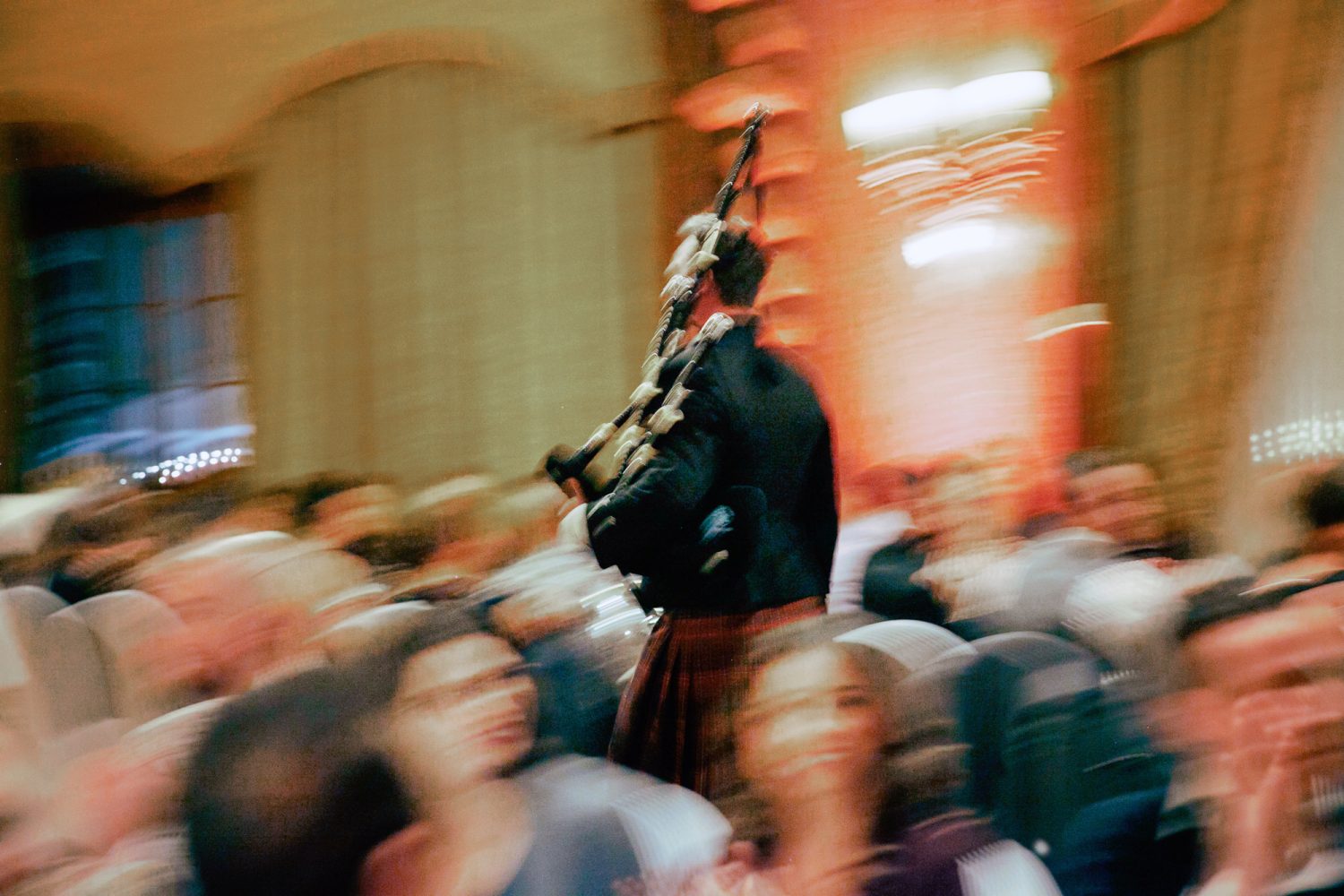 Winter reception Canada Room Le Chateau Montebello Scottish bagpier