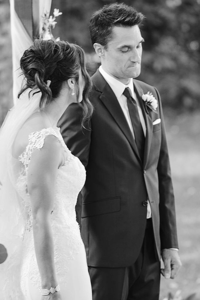 ender, emotional moments between the couple during their wedding ceremony