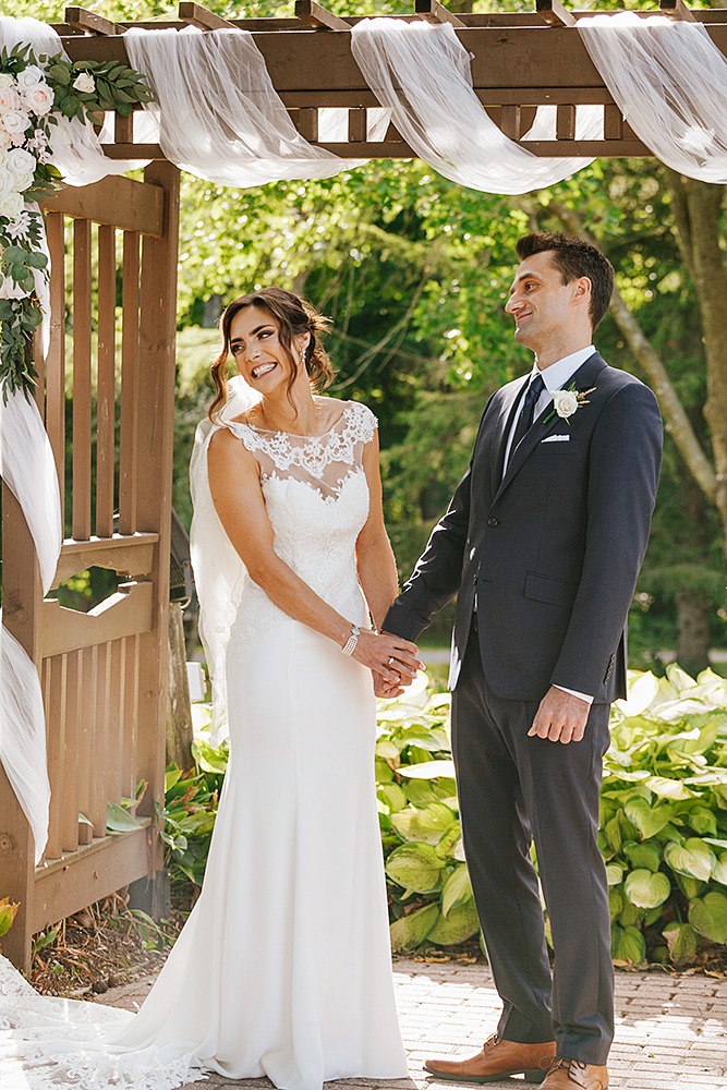 Strathmere wedding ceremony with joyful moments and guests reacting