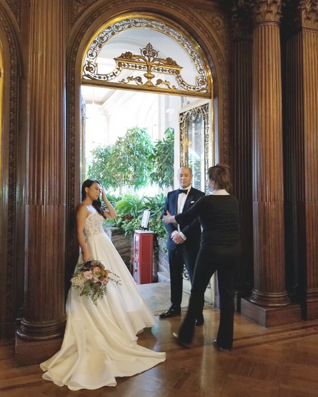 Eva Hadhazy at work, Ottawa wedding photographer