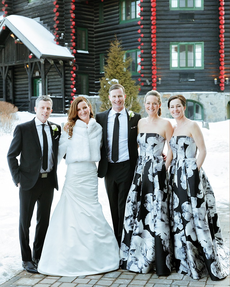 winter editorial of couple chateau montebello photographer